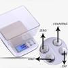 VNNHGB High Precision 0.01g Digital Kitchen Electronic Scale Stainless Steel Mini Pocket Scales for Tea Food Weighing with LCD Display Tare and Zero Funtion (3kg/0.1g) view 4