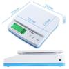 VNNHGB 30kg/1g Electronic Kitchen Scales Portable Precision Parcel Scale Commercial Platform Scale Digital Multifunctional Food Home Cooking Baking Fruit Weighing (White) view 3
