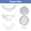 Wttfc Clip in Veneers Teeth,2 Pairs, Smile False Teeth Instant Veneers Dentures Covering Snap on Teeth Top And Bottom Temporary Upper And Lower False Teeth for Men Women with Bad Teeth view 3