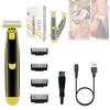 Full Body Washed Wet and Dry Shaver, Men's Electric Shaver, Dry Wet Waterproof Mens Rotary Facial Shaver, Beard Trimmer for Men, USB Mans Grooming Kit Rechargeable,Ergonomic Body Shaver view 1