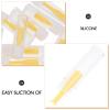 Beavorty Portable Invisible Stick Tool Set 12pcs Mini Travel Plastic Box Holder Case Contacts Silicone Remover Tool Yellow view 2
