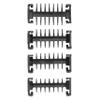 Melissa House of Barber 16680054 Multifunctional Beard Trimmer - Rechargeable, Ergonomic Design, Floating Shaving Head, 4 Attachment Combs, 60 Minutes Runtime, USB Charging Cable Included, Black view 2