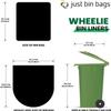 100x 360L Black Wheelie Bin Liners - Refuse Sacks | EXTRA HEAVY DUTY | 12kg Capacity- 120 Gauge, 30 Micron Waste Recycling Rubbish Dustbin Bags | Domestic & Commercial Use view 3