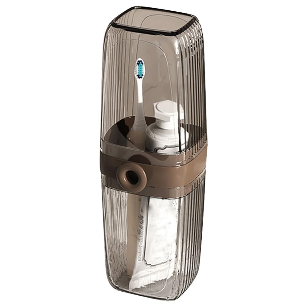 ARVALOLET Portable Toothbrush Holder Multifunctional Toothpaste Toothbrush Storage Cup Travel Mouthwash Cup for Camping School Business Trip Bathroom