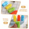 COLLBATH Silicone Toothbrush Covers Toothbrush Head Protective Caps 20pcs Dustproof Portable Random Color view 2