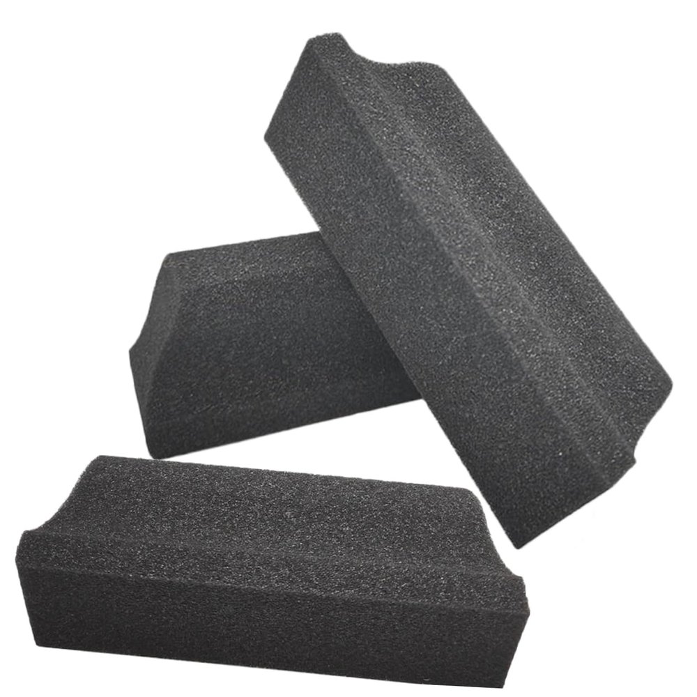 Beatifufu 3pcs Beard Hair Sponges and Trimming Catchers Black Beard Cleaning Brush for Mens Grooming Kit Hair Sponge for Sink and Maintenance