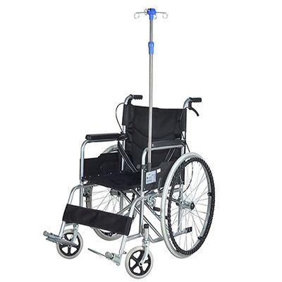 IV Poles for Wheelchair Stand 4 Hooks Portable IV Stand Wheelchair Telescopic IV Pole Height Adjusts