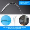 10 PCS Drinking Straw Cleaner Brush White, Bottle Cleaning Brushes, Nylon Tube Brush, Straw Cleaner Brush with Hook and Loop view 2