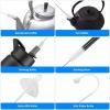 10 PCS Drinking Straw Cleaner Brush White, Bottle Cleaning Brushes, Nylon Tube Brush, Straw Cleaner Brush with Hook and Loop view 4