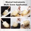 Cleaning Brush Duster Lambswool Cleaner Duster Multifunctional Wooden Handle Dust Sweeping Tool for Blinds Table Piano (Short Handle) view 3