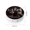 YHEGBFD Spectacle Case,French Bulldog Contact Lens Case,portable Contact Lens Case,contact Lens Box with Mirror view 2