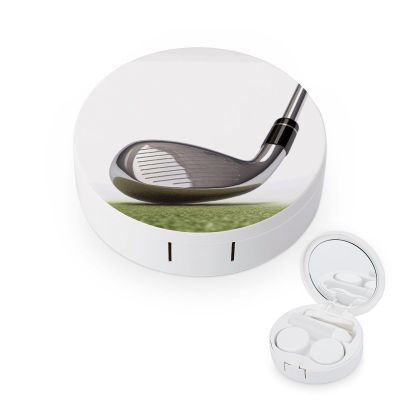 YHEGBFD Spectacle Case,Golf Club Contact Lens Case,portable Contact Lens Case,contact Lens Box with Mirror