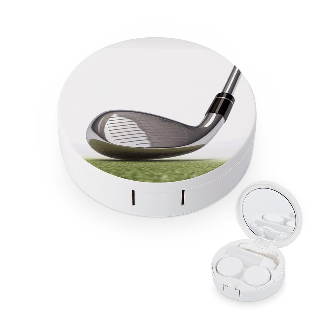 YHEGBFD Spectacle Case,Golf Club Contact Lens Case,portable Contact Lens Case,contact Lens Box with Mirror