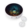 YHEGBFD Spectacle Case,Fireflies And Lantern Contact Lens Case,portable Contact Lens Case,contact Lens Box with Mirror view 1