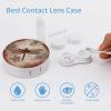 YHEGBFD Spectacle Case,Dragonfly Bee Contact Lens Case,portable Contact Lens Case,contact Lens Box with Mirror view 3