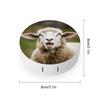 YHEGBFD Spectacle Case,Funny Naughty Sheep Tongue Cute Animal Contact Lens Case,portable Contact Lens Case,contact Lens Box with Mirror view 2