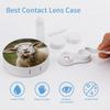 YHEGBFD Spectacle Case,Funny Naughty Sheep Tongue Cute Animal Contact Lens Case,portable Contact Lens Case,contact Lens Box with Mirror view 3