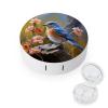 YHEGBFD Spectacle Case,Eastern Bluebird Contact Lens Case,portable Contact Lens Case,contact Lens Box with Mirror view 1