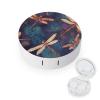 YHEGBFD Spectacle Case,Hand Painted Dragonfly Contact Lens Case,portable Contact Lens Case,contact Lens Box with Mirror view 1