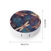 YHEGBFD Spectacle Case,Hand Painted Dragonfly Contact Lens Case,portable Contact Lens Case,contact Lens Box with Mirror view 2