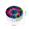 YHEGBFD Spectacle Case,Exotic Tribe Tie Dye Style Contact Lens Case,portable Contact Lens Case,contact Lens Box with Mirror view 2