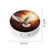 YHEGBFD Spectacle Case,Dove Sun Art Contact Lens Case,portable Contact Lens Case,contact Lens Box with Mirror view 2