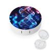 YHEGBFD Spectacle Case,DNA Genetic Helix Contact Lens Case,portable Contact Lens Case,contact Lens Box with Mirror view 1