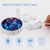 YHEGBFD Spectacle Case,DNA Genetic Helix Contact Lens Case,portable Contact Lens Case,contact Lens Box with Mirror view 3