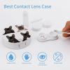 YHEGBFD Spectacle Case,French Bulldog Contact Lens Case,portable Contact Lens Case,contact Lens Box with Mirror view 3