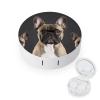 YHEGBFD Spectacle Case,French Bulldog Contact Lens Case,portable Contact Lens Case,contact Lens Box with Mirror view 1