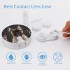 YHEGBFD Spectacle Case,French Bulldog Contact Lens Case,portable Contact Lens Case,contact Lens Box with Mirror view 3