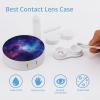 YHEGBFD Spectacle Case,Galaxy Contact Lens Case,portable Contact Lens Case,contact Lens Box with Mirror view 3