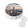YHEGBFD Spectacle Case,Empire State Building Contact Lens Case,portable Contact Lens Case,contact Lens Box with Mirror view 1