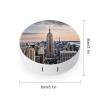 YHEGBFD Spectacle Case,Empire State Building Contact Lens Case,portable Contact Lens Case,contact Lens Box with Mirror view 2