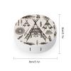YHEGBFD Spectacle Case,Feather Head Band Teepee Tent Contact Lens Case,portable Contact Lens Case,contact Lens Box with Mirror view 2