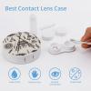 YHEGBFD Spectacle Case,Feather Head Band Teepee Tent Contact Lens Case,portable Contact Lens Case,contact Lens Box with Mirror view 3