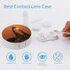 YHEGBFD Spectacle Case,Giraffe at Sunset Contact Lens Case,portable Contact Lens Case,contact Lens Box with Mirror view 3