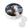 YHEGBFD Spectacle Case,Goat Contact Lens Case,portable Contact Lens Case,contact Lens Box with Mirror view 1