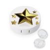 YHEGBFD Spectacle Case,Gold Star Contact Lens Case,portable Contact Lens Case,contact Lens Box with Mirror view 1