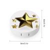 YHEGBFD Spectacle Case,Gold Star Contact Lens Case,portable Contact Lens Case,contact Lens Box with Mirror view 2