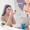 YHEGBFD Spectacle Case,Gold Star Contact Lens Case,portable Contact Lens Case,contact Lens Box with Mirror view 4
