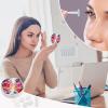 YHEGBFD Spectacle Case,Hawaiian Flower Print Contact Lens Case,portable Contact Lens Case,contact Lens Box with Mirror view 4