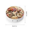 YHEGBFD Spectacle Case,Flower Bicycle Contact Lens Case,portable Contact Lens Case,contact Lens Box with Mirror view 2