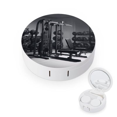YHEGBFD Spectacle Case,Gym Equipment Contact Lens Case,portable Contact Lens Case,contact Lens Box with Mirror