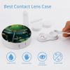 YHEGBFD Spectacle Case,Dragonfly Green Contact Lens Case,portable Contact Lens Case,contact Lens Box with Mirror view 3