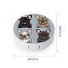 YHEGBFD Spectacle Case,French Bulldog Contact Lens Case,portable Contact Lens Case,contact Lens Box with Mirror view 2