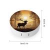 YHEGBFD Spectacle Case,Elk Artwork Contact Lens Case,portable Contact Lens Case,contact Lens Box with Mirror view 2