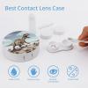YHEGBFD Spectacle Case,Dinosaur Walking Dinosaur Walking Contact Lens Case,portable Contact Lens Case,contact Lens Box with Mirror view 3