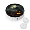 YHEGBFD Spectacle Case,Halloween Horror Contact Lens Case,portable Contact Lens Case,contact Lens Box with Mirror view 1