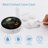 YHEGBFD Spectacle Case,Halloween Horror Contact Lens Case,portable Contact Lens Case,contact Lens Box with Mirror view 3